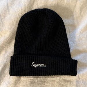 Supreme Knit Beanie in Black